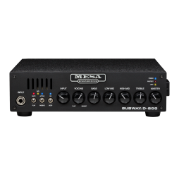 Mesa Boogie Subway D-800 Bass Amplifier Head