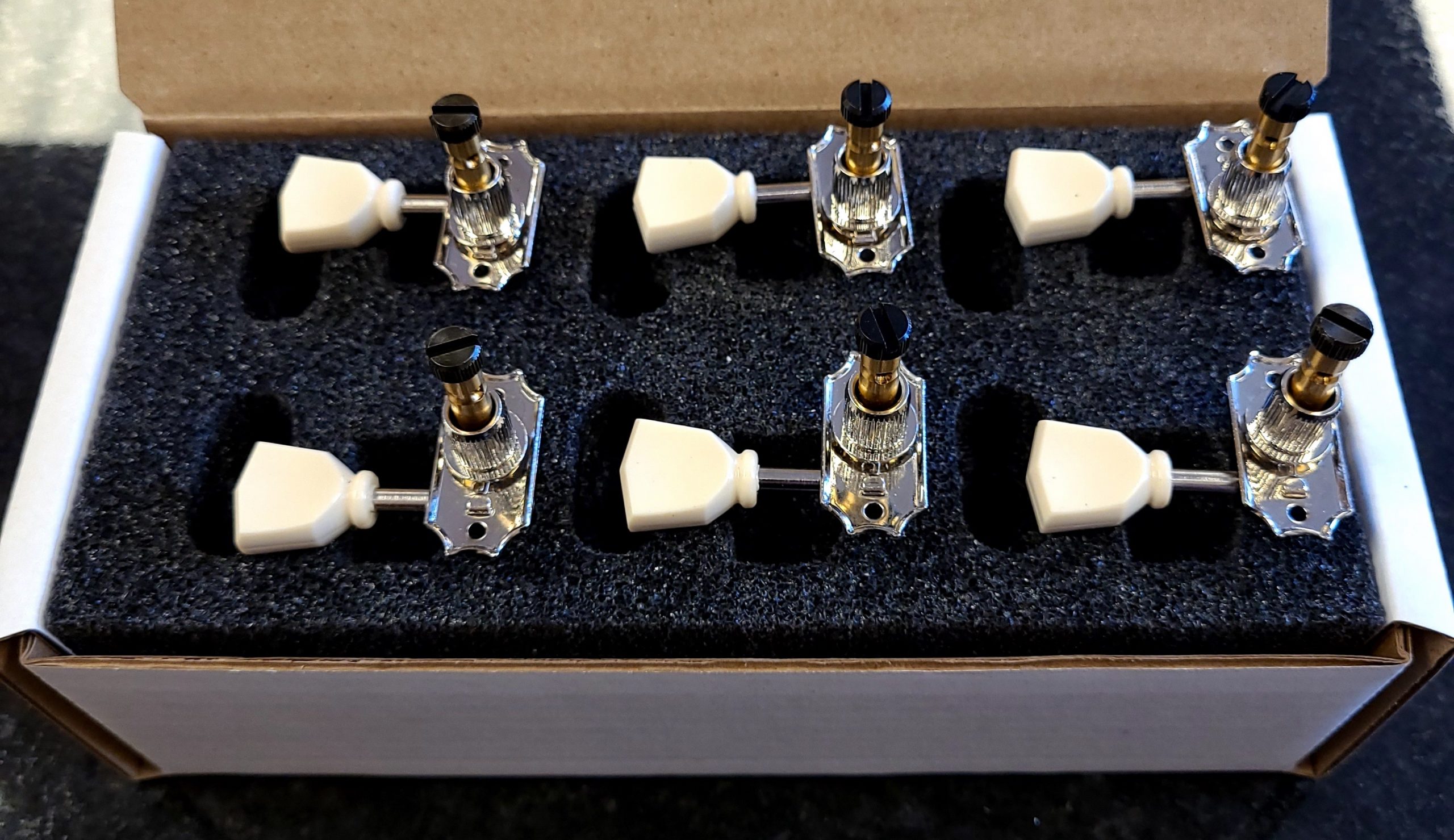 PRS Paul Reed Smith Vintage Style Phase III Locking Tuners Set of 6 Nickel