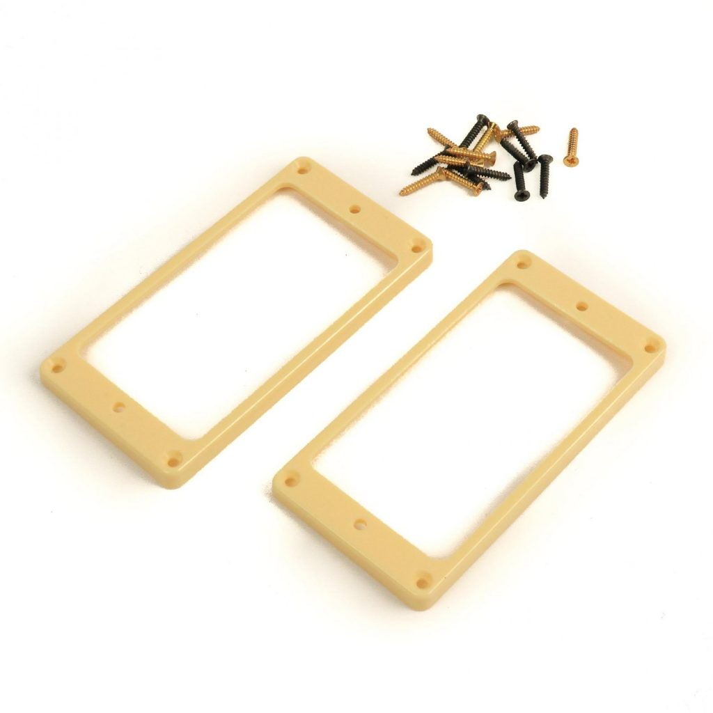 PRS Humbucker Pickup Rings (2), Slant, Creme - Bay Tunes Guitars