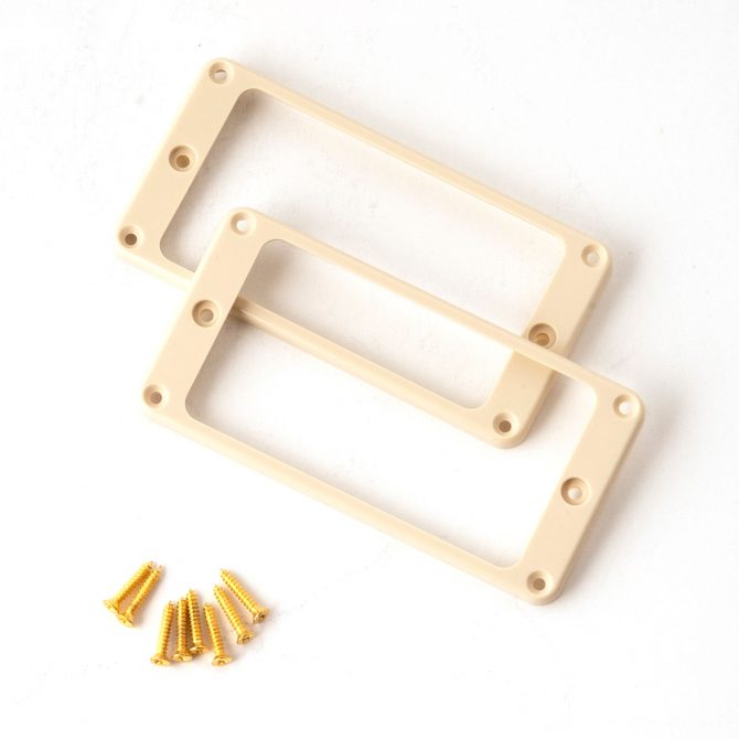 PRS Humbucker Pickup Rings - Ivory - Universal Angle