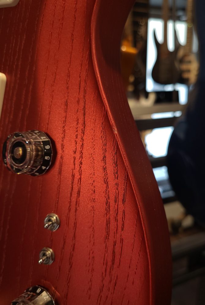 PRS CE 24-08 Swamp Ash Satin Red Apple Metallic #977