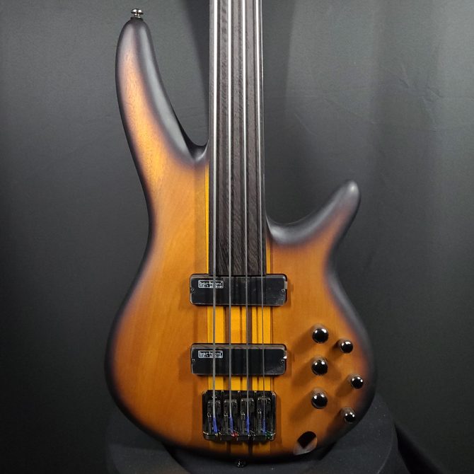 Ibanez Bass Workshop SRF700-BBF Brown Burst Flat Fretless 4-String Bass Guitar #539