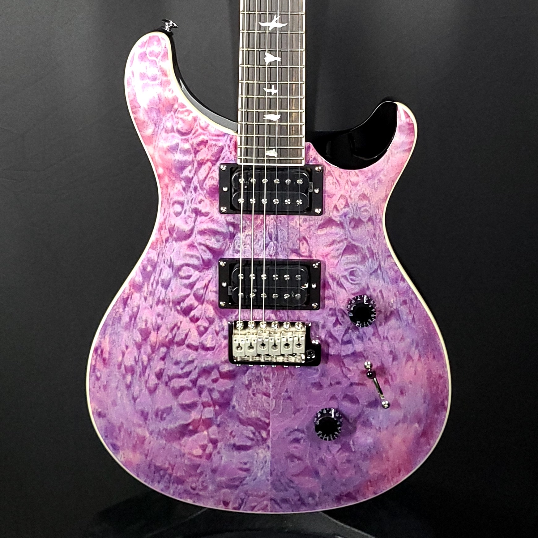 PRS SE Custom 24 Quilt Top Violet 813 Bay Tunes Guitars
