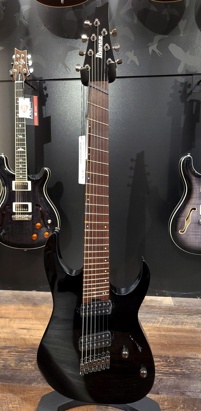 Ibanez RGMS7-BK Black Multi-Scale 7-String Guitar #139