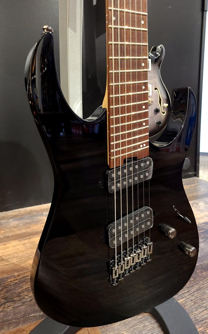 Ibanez RGMS7-BK Black Multi-Scale 7-String Guitar #139