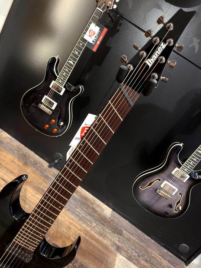 Ibanez RGMS7-BK Black Multi-Scale 7-String Guitar #139
