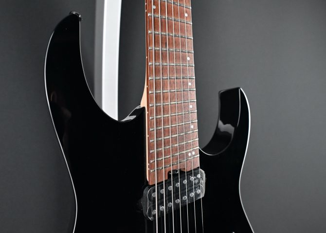 Ibanez RGMS7-BK Black Multi-Scale 7-String Guitar #139