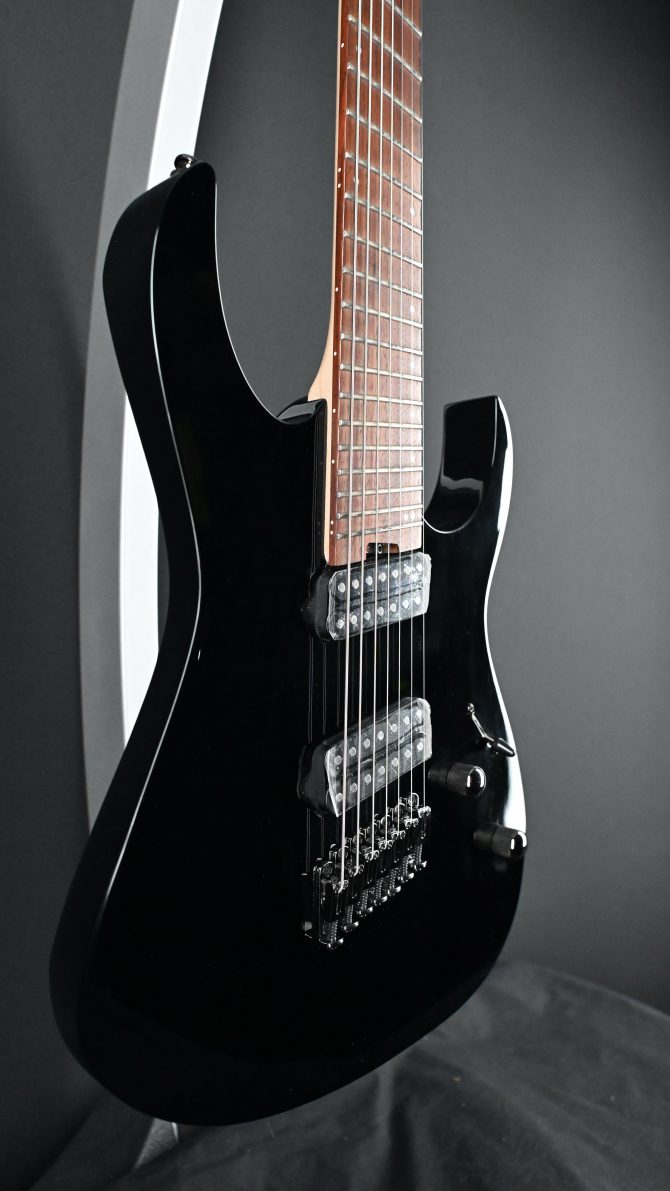 Ibanez RGMS7-BK Black Multi-Scale 7-String Guitar #139