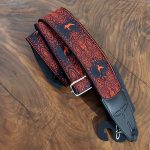 PRS 2″ Guitar Strap, Custom Jacquard Birds Fleur, Red