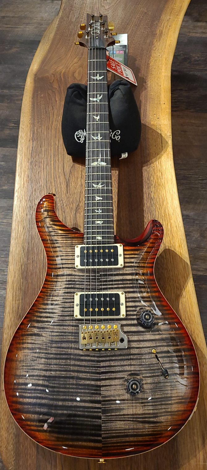 PRS Custom 24 10-Top Charcoal Cherry Burst #471