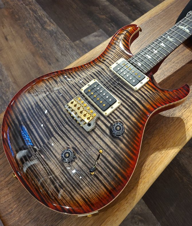 PRS Custom 24 10-Top Charcoal Cherry Burst #471