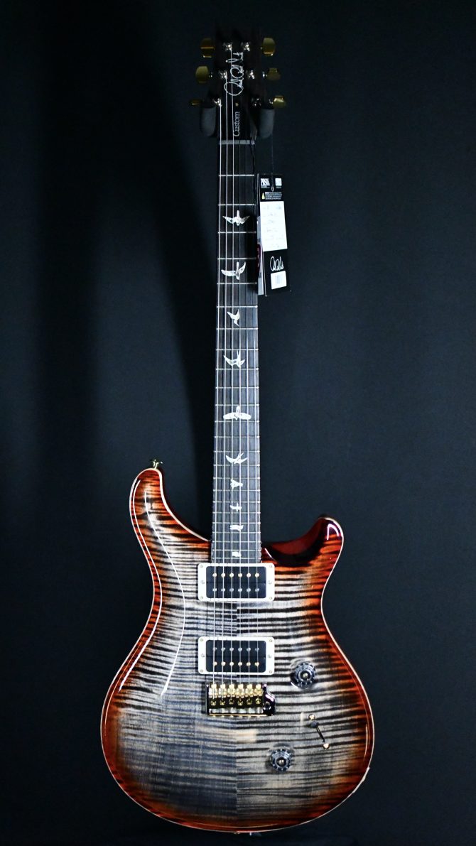PRS Custom 24 10-Top Charcoal Cherry Burst #471