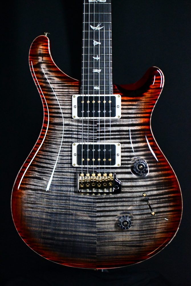 PRS Custom 24 10-Top Charcoal Cherry Burst #471
