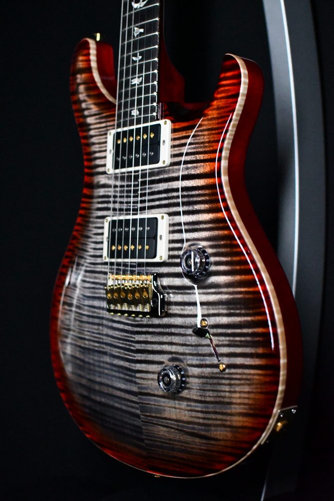 PRS Custom 24 10-Top Charcoal Cherry Burst #471
