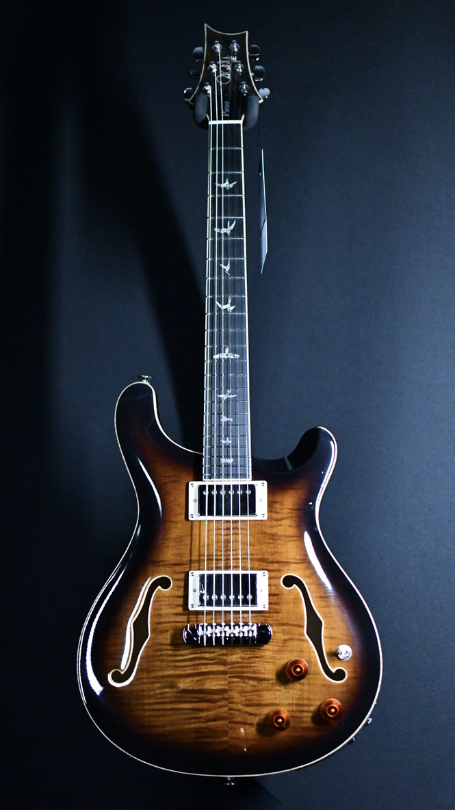 PRS SE Hollowbody II Piezo Black Gold Sunburst #109