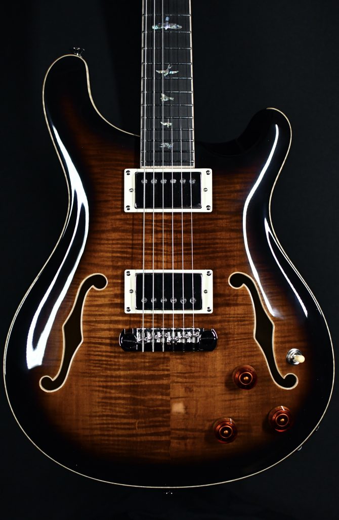 PRS SE Hollowbody II Piezo Black Gold Sunburst #902