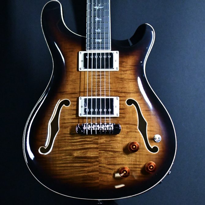 PRS SE Hollowbody II Piezo Black Gold Sunburst #109