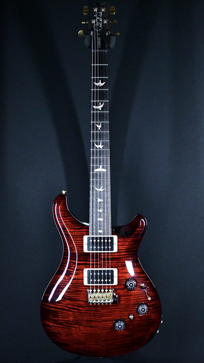 PRS Custom 24 Piezo 10-Top Fire Red Wrap #630