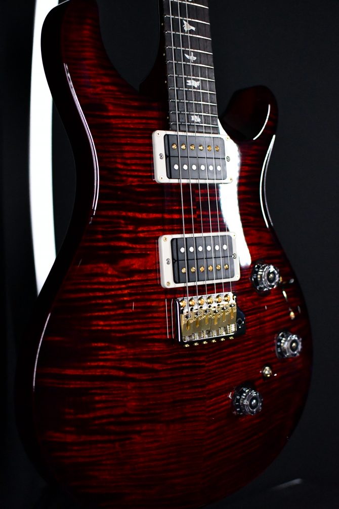 PRS Custom 24 Piezo 10-Top Fire Red Wrap #630