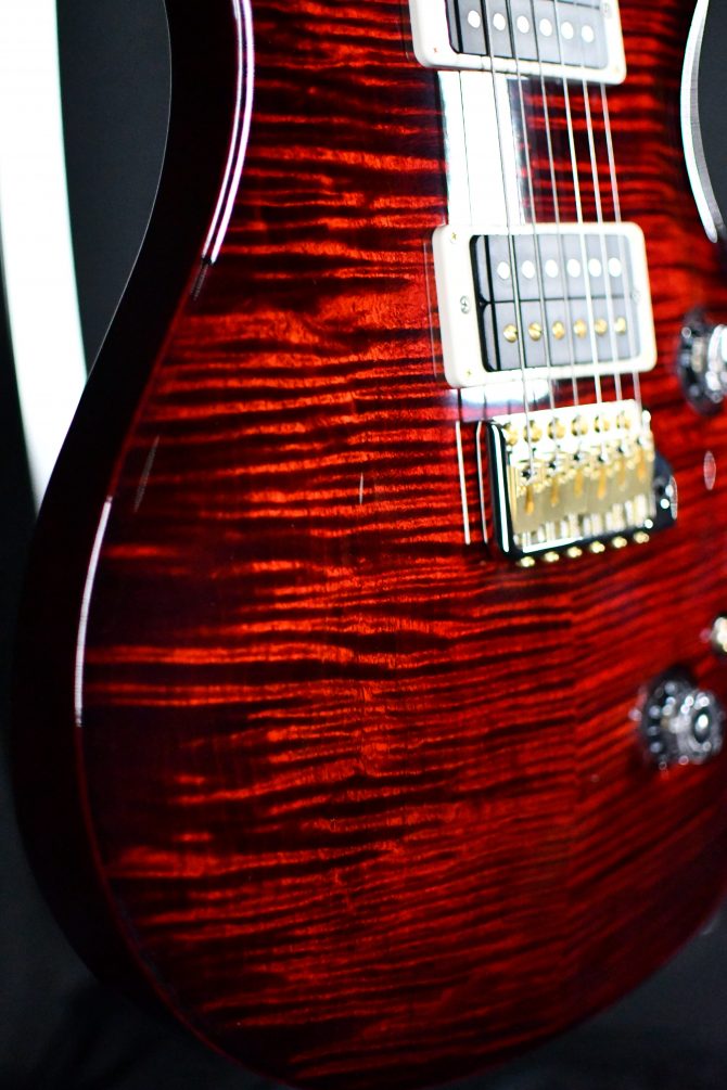 PRS Custom 24 Piezo 10-Top Fire Red Wrap #630