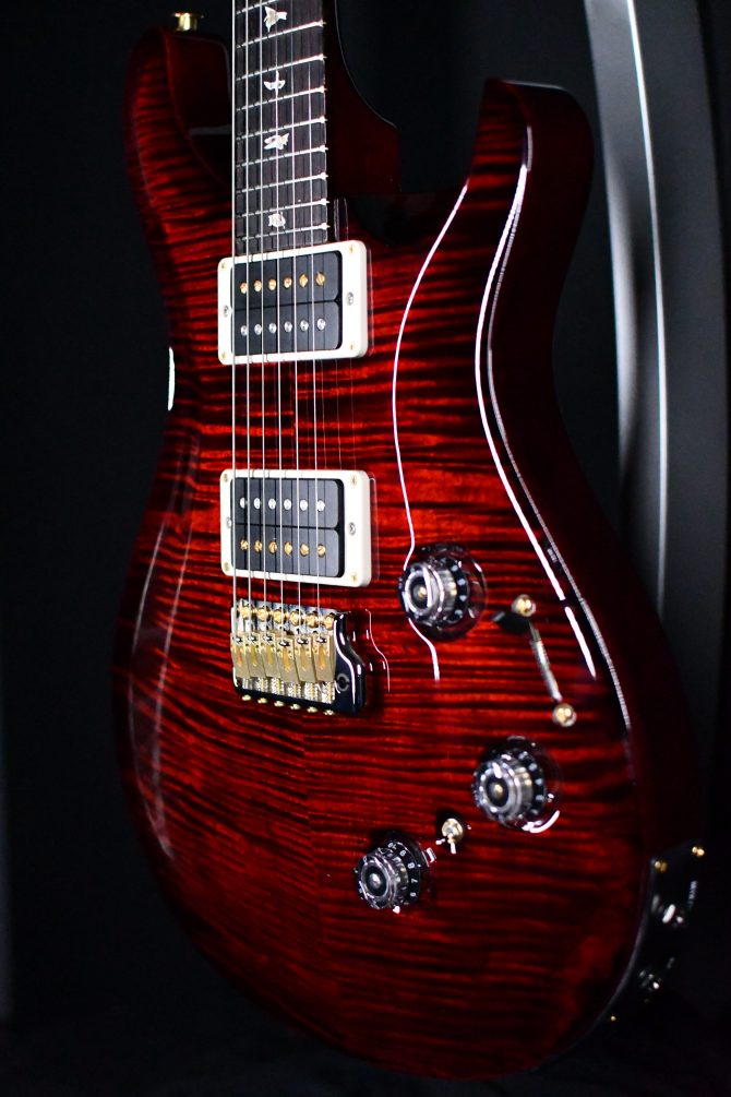 PRS Custom 24 Piezo 10-Top Fire Red Wrap #630