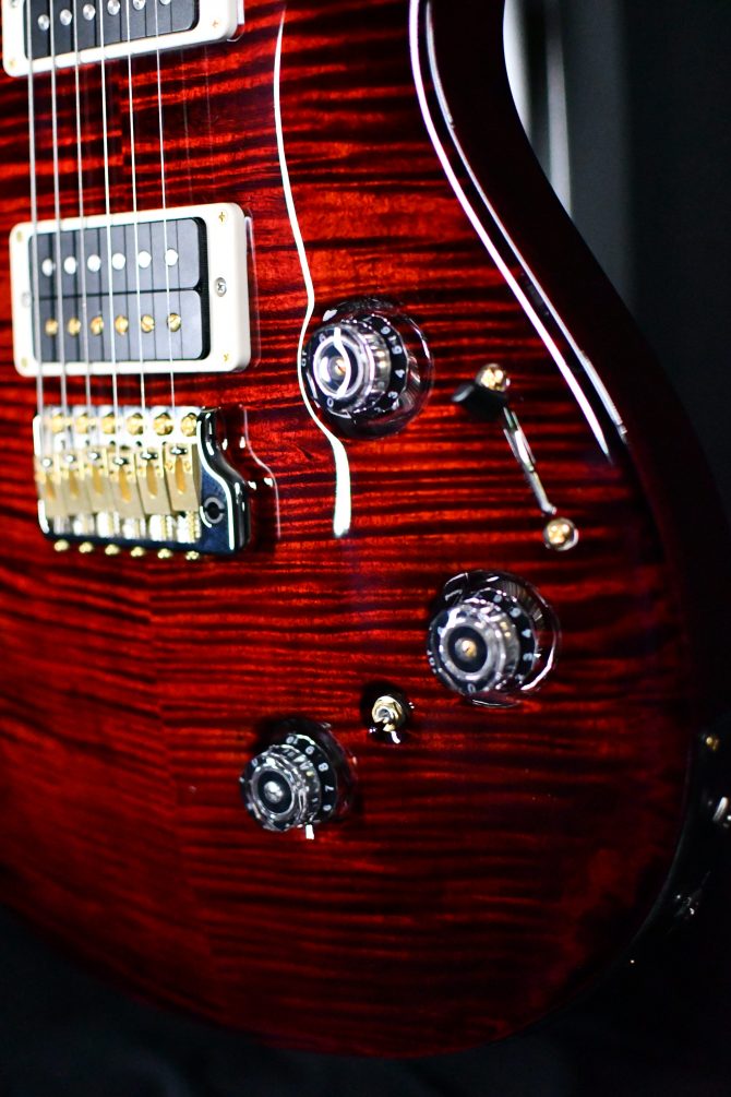 PRS Custom 24 Piezo 10-Top Fire Red Wrap #630
