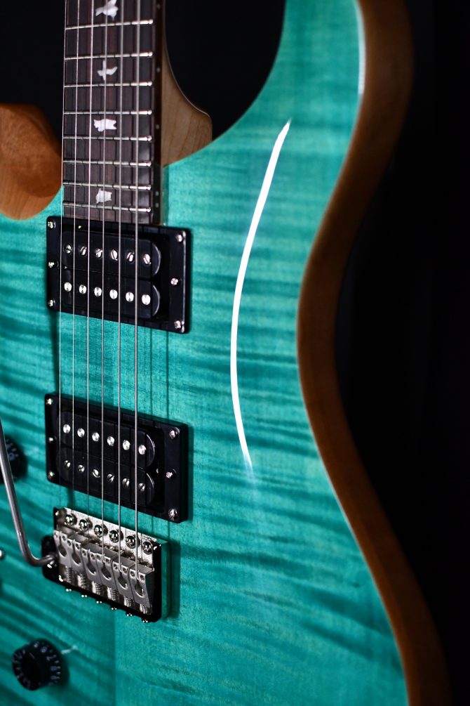 PRS SE Custom 24 "Lefty" Electric Guitar Turquoise #731