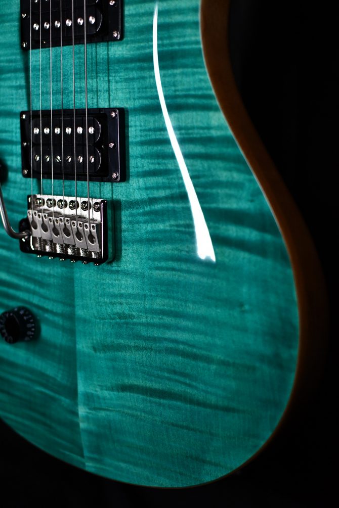 PRS SE Custom 24 "Lefty" Electric Guitar Turquoise #731
