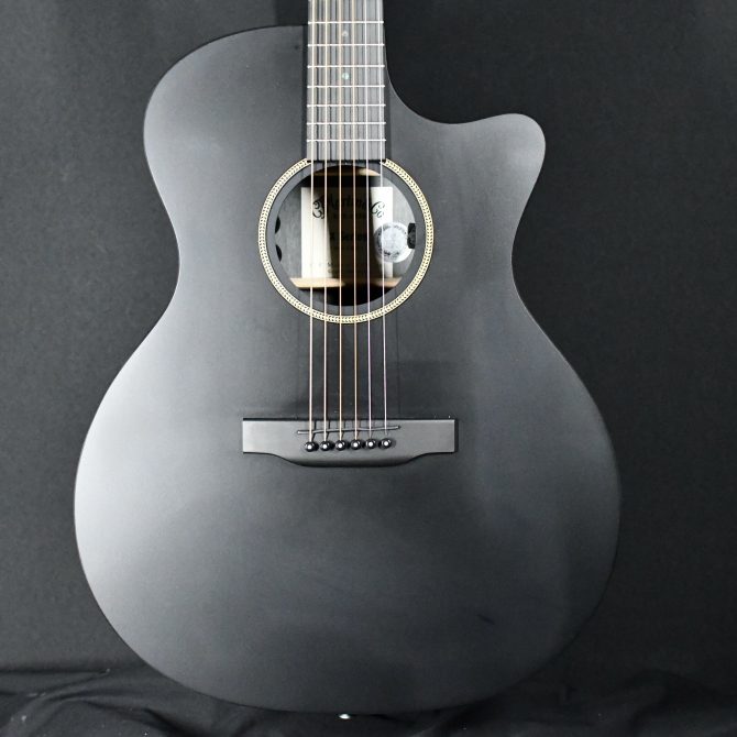Martin GPC-X1E Auditorium Acoustic Guitar Black #019