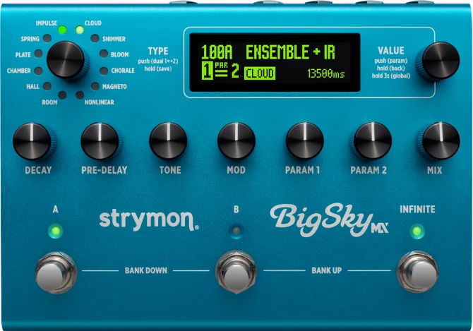 Strymon BigSky MX Multi Reverb Effects Pedal