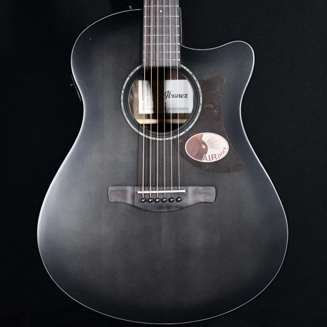 Ibanez AAM70CE-TBN Transparent Charcoal Burst w/ Low Gloss Top #719