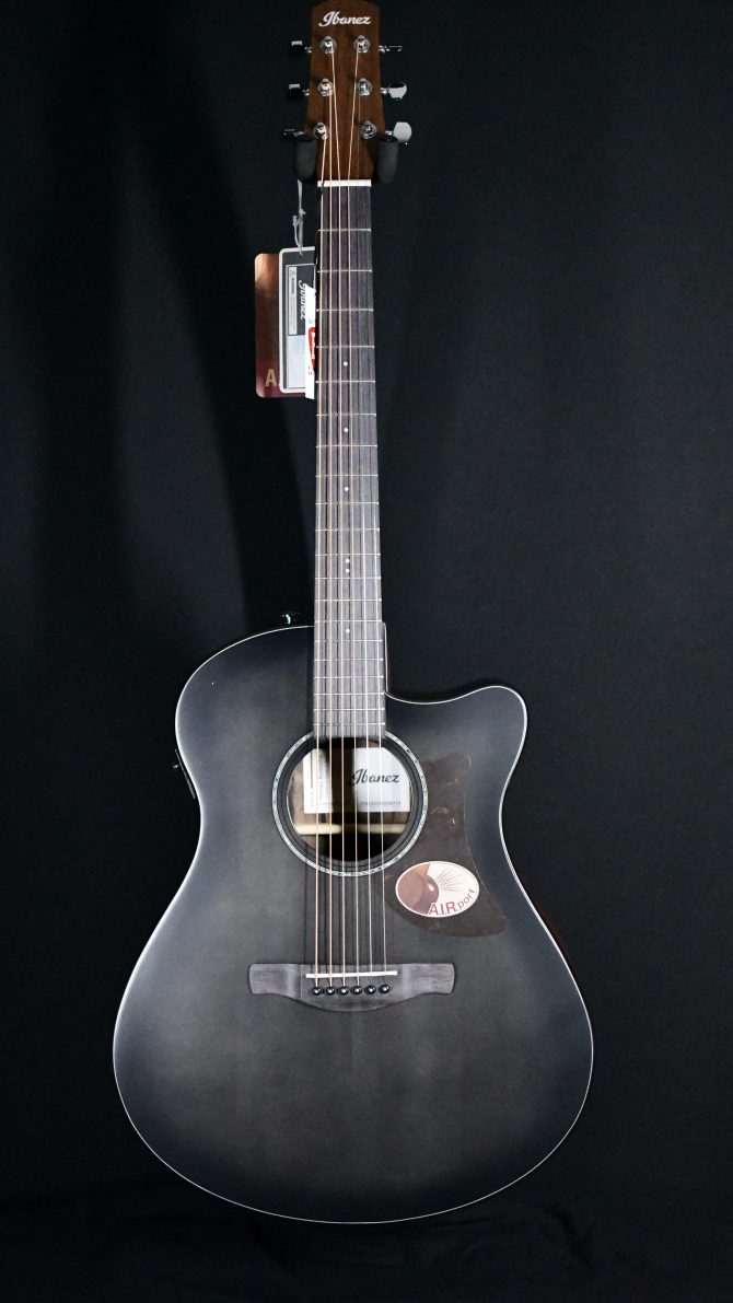 Ibanez AAM70CE-TBN Transparent Charcoal Burst w/ Low Gloss Top #719