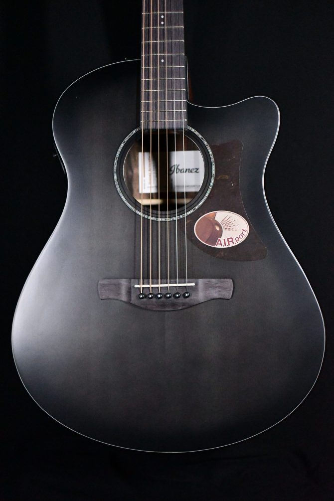 Ibanez AAM70CE-TBN Transparent Charcoal Burst w/ Low Gloss Top #719