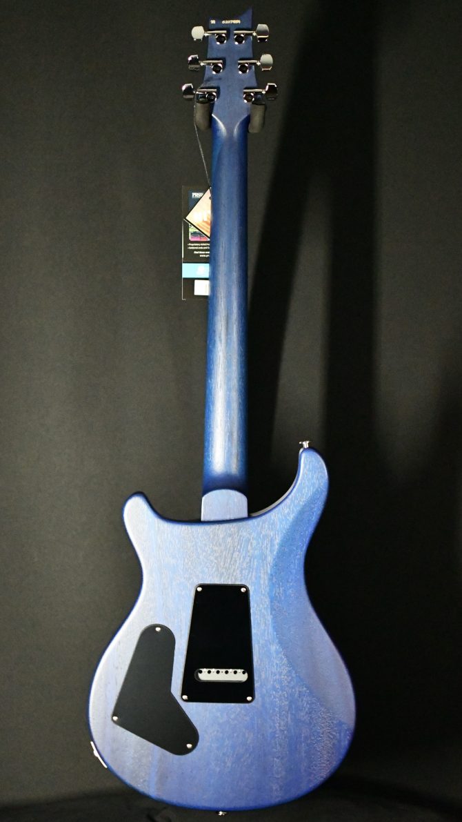 PRS S2 Custom 24-08 Quilt Top Satin Nitro Faded Gray Black Blue Burst #154