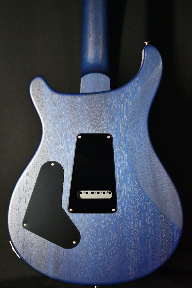 PRS S2 Custom 24-08 Quilt Top Satin Nitro Faded Gray Black Blue Burst #154