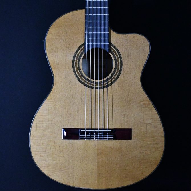 Ibanez GA6CE-AM Amber High Gloss Classical Guitar #499
