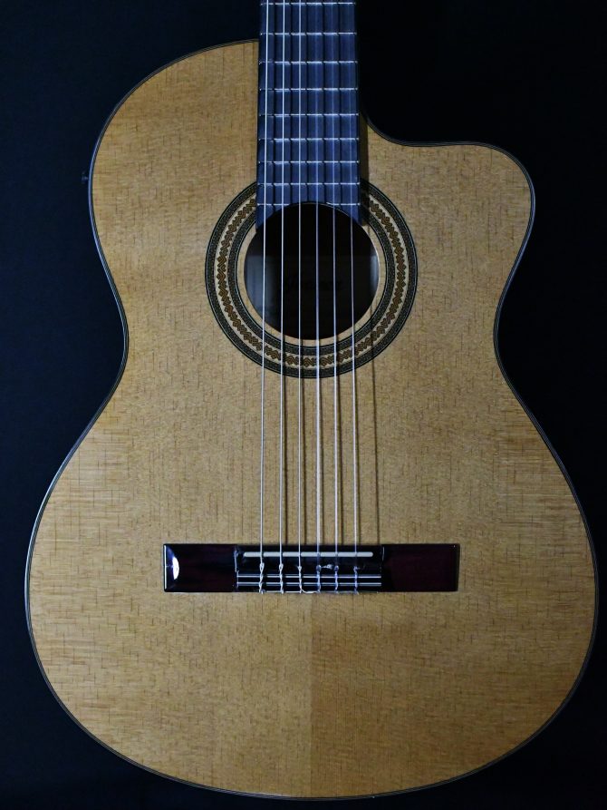 Ibanez GA6CE-AM Amber High Gloss Classical Guitar #499