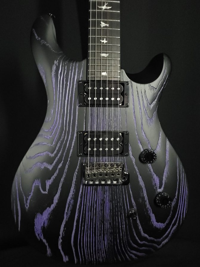PRS SE Swamp Ash CE 24 Limited Edition Sandblasted Purple #871