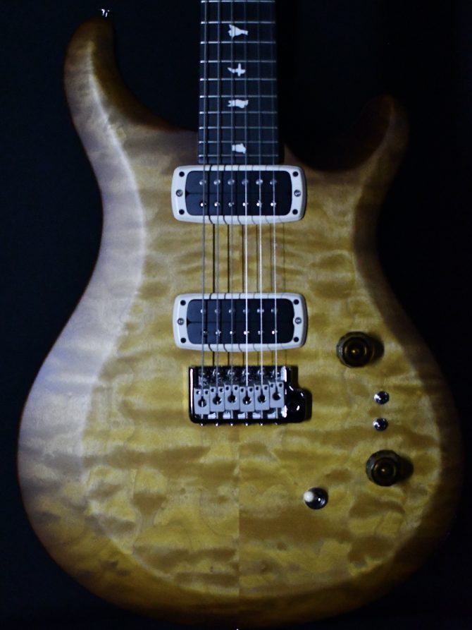 PRS S2 Custom 24-08 Quilt Top Satin Nitro Honey #150