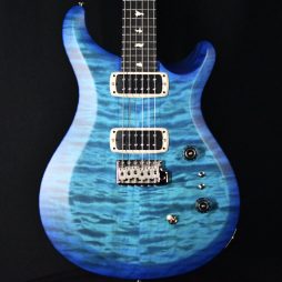 PRS S2 Custom 24-08 Quilt Top Satin Nitro Dark Lake Blue #159