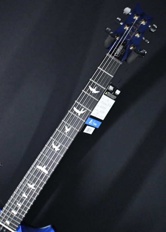 PRS S2 Custom 24-08 Quilt Top Satin Nitro Dark Lake Blue #159