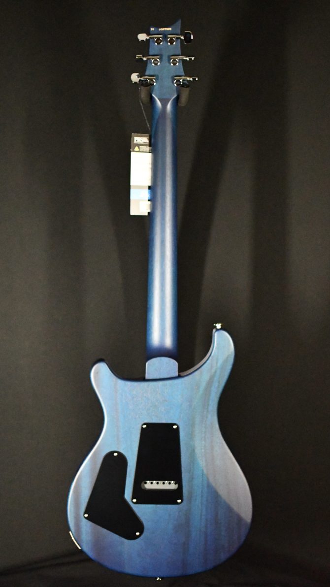 PRS S2 Custom 24-08 Quilt Top Satin Nitro Dark Lake Blue #159