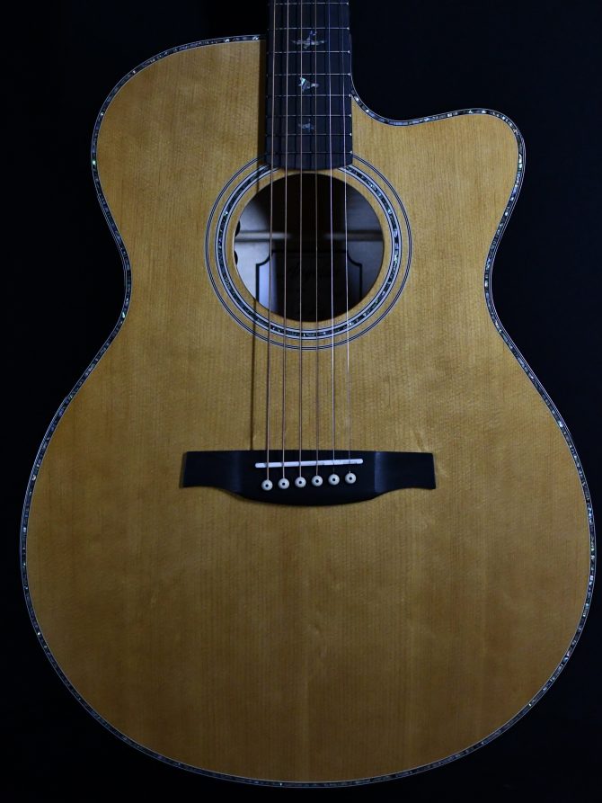 PRS A50E Angelus Black Gold Acoustic Guitar #518