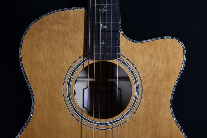 PRS A50E Angelus Black Gold Acoustic Guitar #518