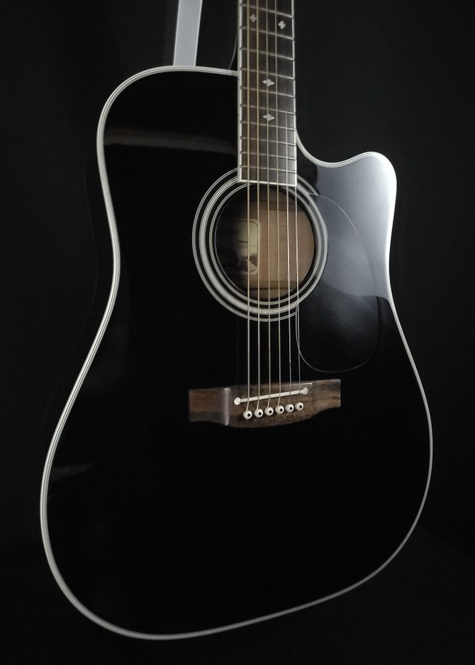 Takamine EF341SC Black Acoustic Guitar 2005