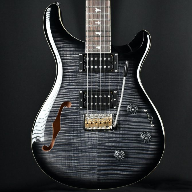 PRS SE Custom 24 Semi-Hollow Piezo Charcoal Burst #317
