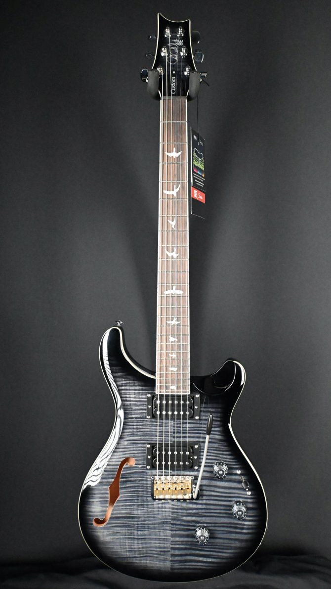 PRS SE Custom 24 Semi-Hollow Piezo Charcoal Burst #317