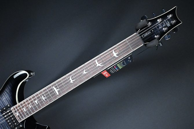 PRS SE Custom 24 Semi-Hollow Piezo Charcoal Burst #317