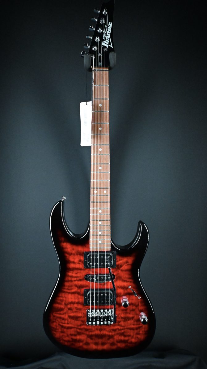 Ibanez Gio Series GRX70QA-TRB Transparent Red Burst #525