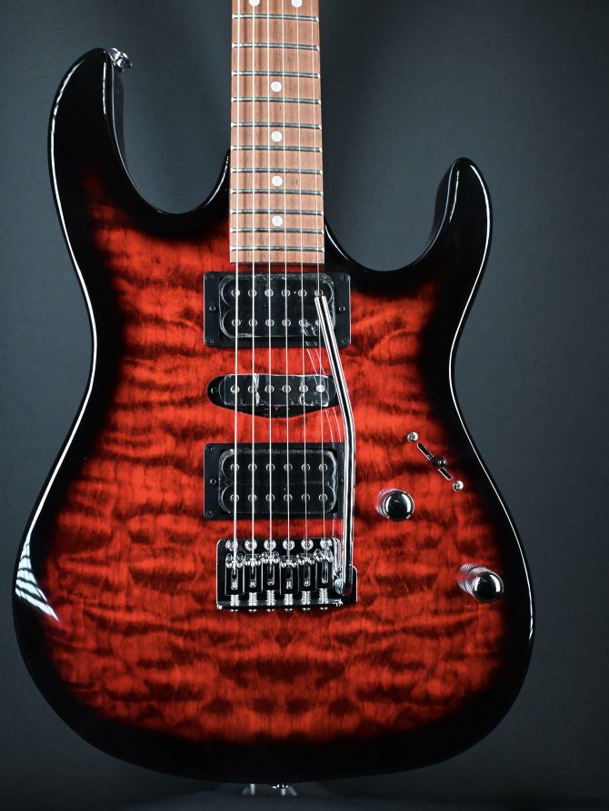 Ibanez Gio Series GRX70QA-TRB Transparent Red Burst #525